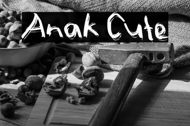 Anak Cute Font examples