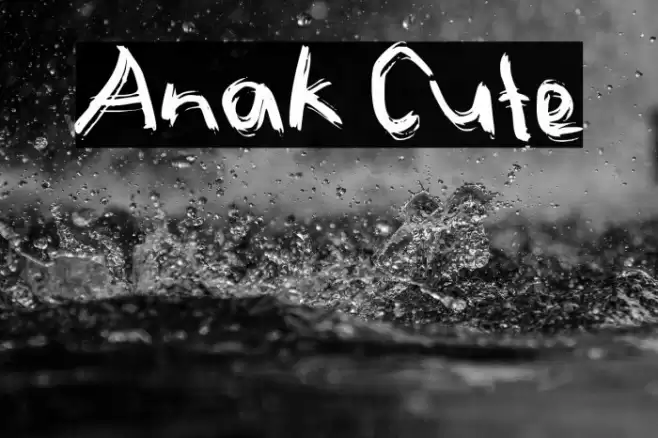 Anak Cute Font examples