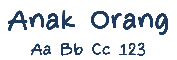 Anak Orang Font Preview