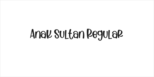 Anak Sultan Regular Logo