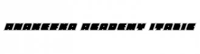 Anakefka Academy Italic  Frei Schriftart Herunterladen