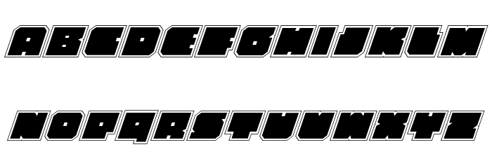 Anakefka Academy Italic Font LOWERCASE