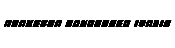 Anakefka Condensed Italic  Fuentes Gratis Descargar
