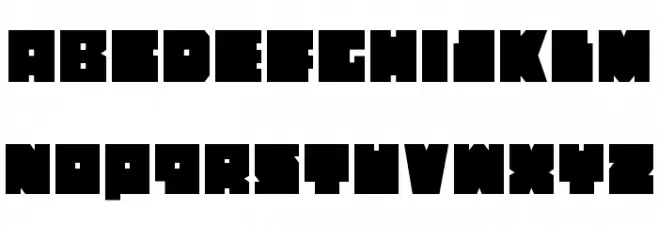 Anakefka Condensed フォント 大文字