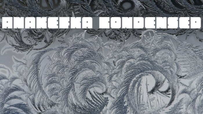 Anakefka Condensed Font examples