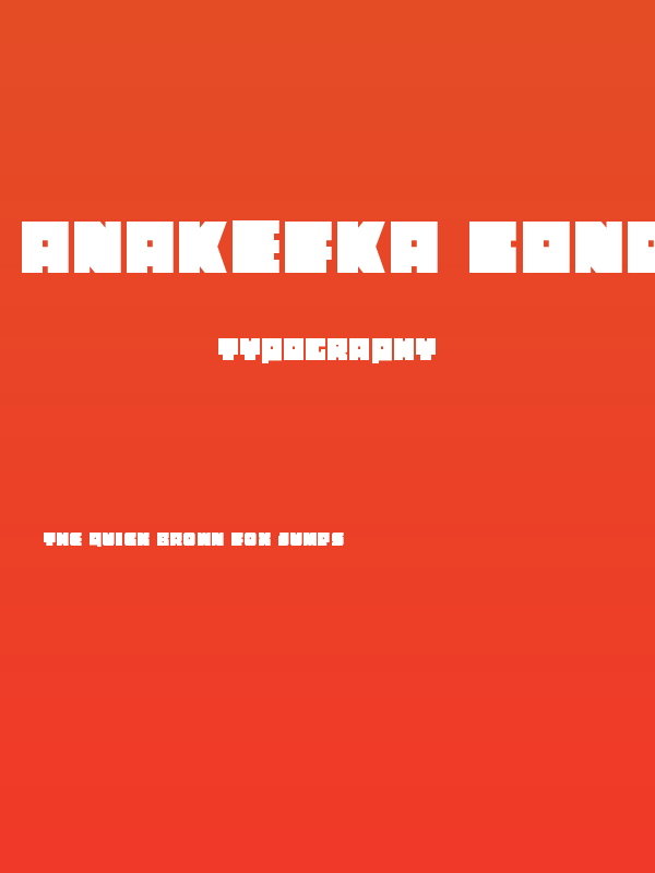 Anakefka Condensed Poster