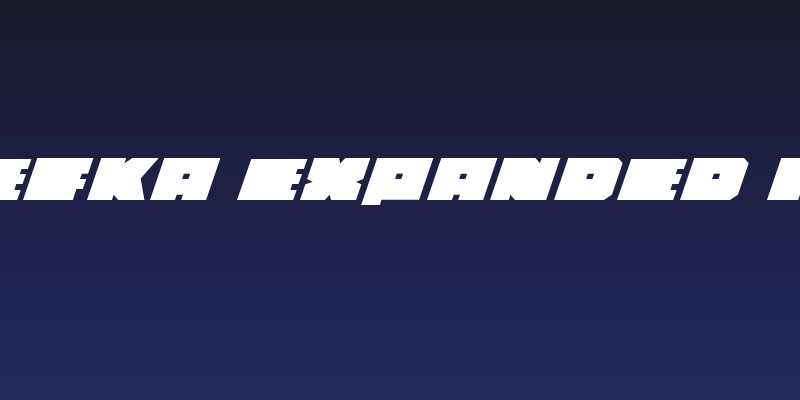 Anakefka Expanded Italic Social Header