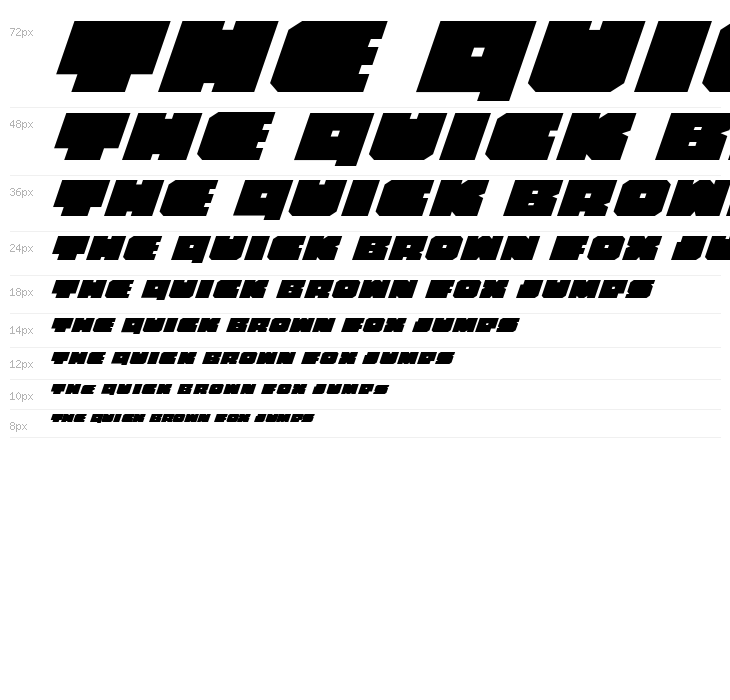 Anakefka Expanded Italic Waterfall