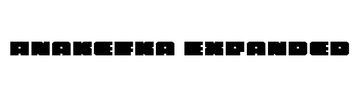 Anakefka Expanded  नि: शुल्क फ़ॉन्ट्स डाउनलोड