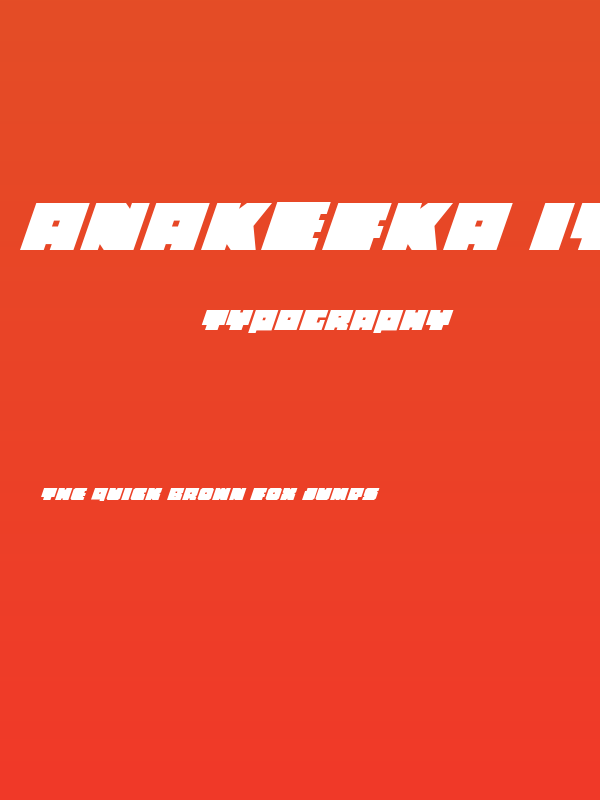 Anakefka Italic Poster