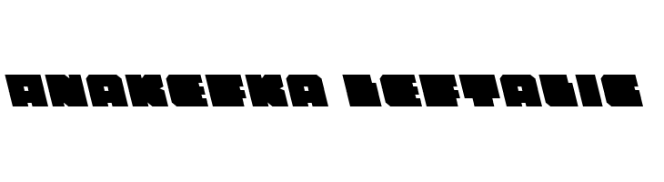 Anakefka Leftalic Font