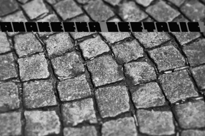 Anakefka Leftalic Font examples