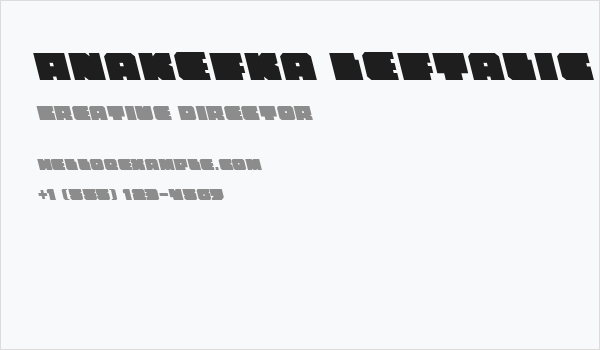 Anakefka Leftalic Business Card