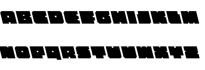 Anakefka Leftalic Font LOWERCASE