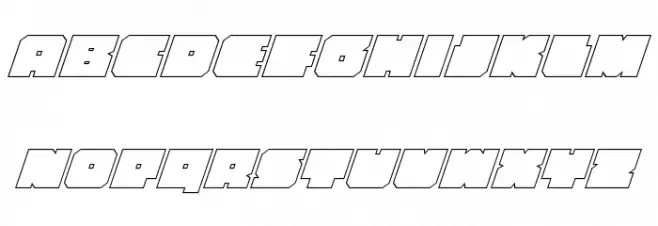 Anakefka Outline Italic خط أحرف صغيرة