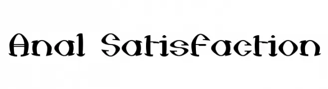 Anal Satisfaction  font caratteri gratis