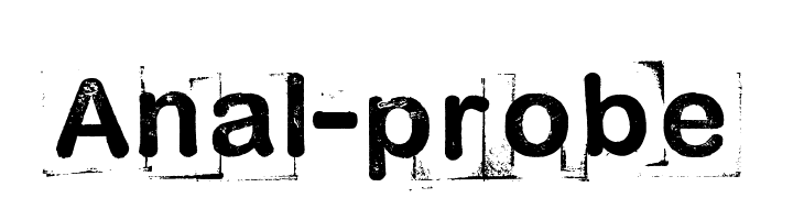 Anal-probe Шрифта