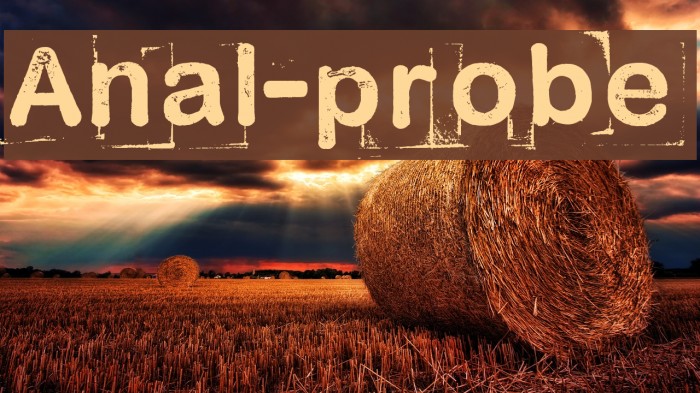 Anal-probe Шрифта examples