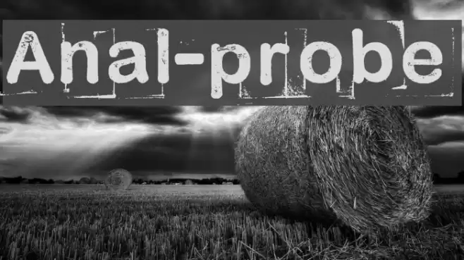 Anal-probe Font examples