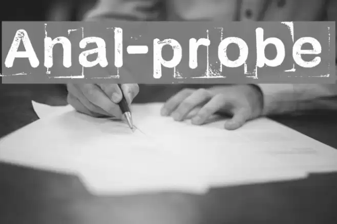 Anal-probe Font examples