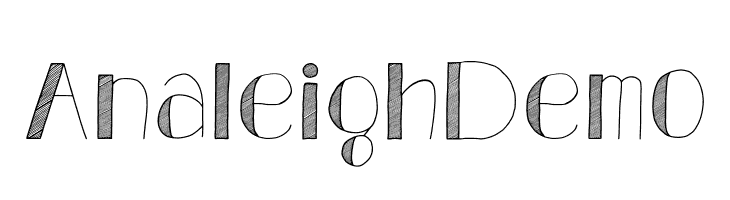 Analeigh Demo  नि: शुल्क फ़ॉन्ट्स डाउनलोड