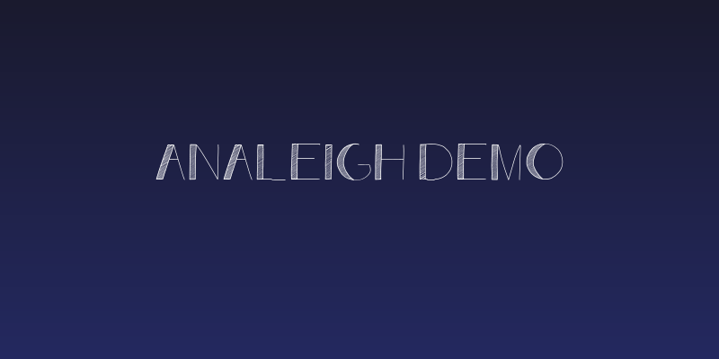 Analeigh Demo Social Header