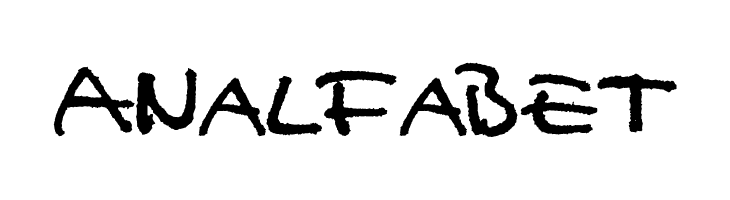 Analfabet Font