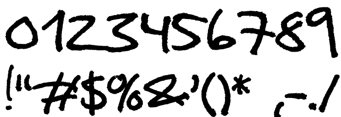 Analfabet Font OTHER CHARS