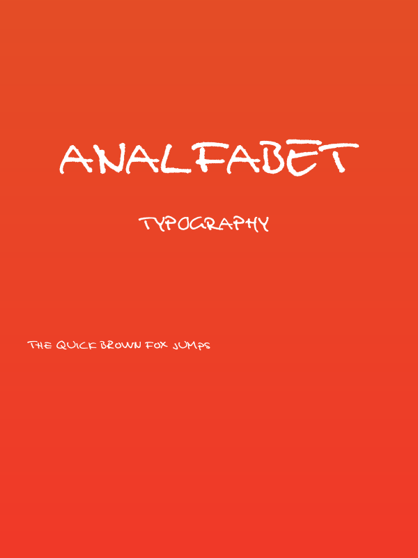 Analfabet Poster