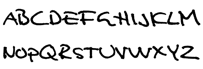 Analfabet Font LOWERCASE