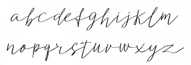 Analisa Schriftart Kleinbuchstaben