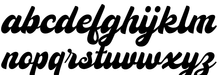 Analog Script Clean PERSONAL Personal Font LOWERCASE