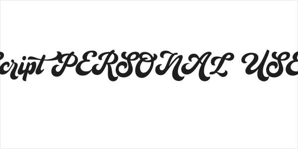 Analog Script PERSONAL USE Personal Logo