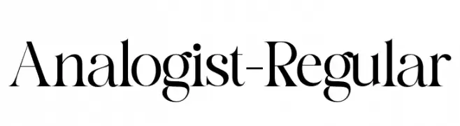 Analogist-Regular  تنزيل الخطوط