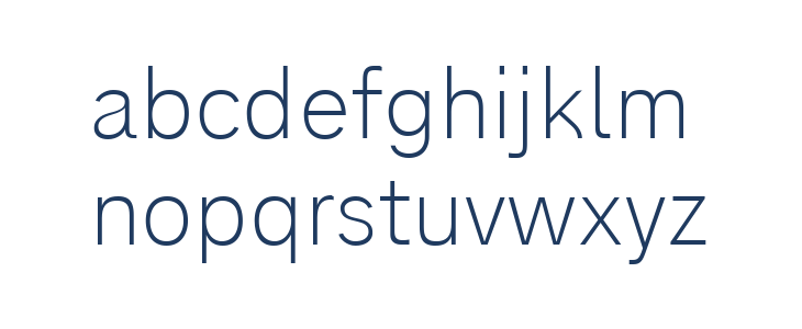 Analogue Reduced 35 Thin Lowercase