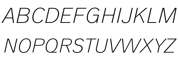 Analogue Reduced 36 Thin Oblique Font OTHER CHARS