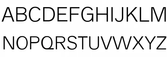 Analogue Reduced 45 Light Font OTHER CHARS