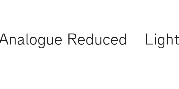 Analogue Reduced 45 Light Logo