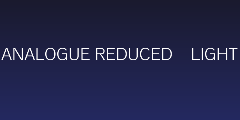 Analogue Reduced 45 Light Social Header