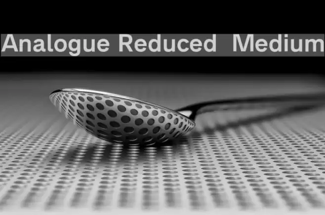 Analogue Reduced 65 Medium Font examples