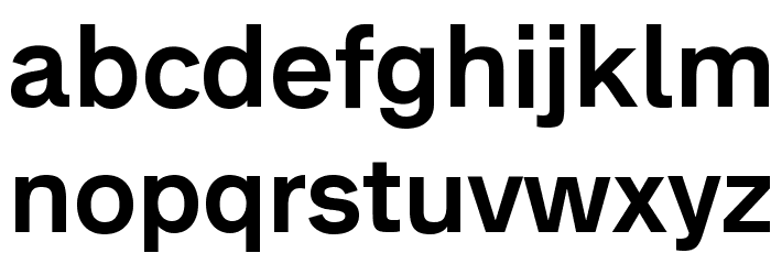 Analogue Reduced 65 Medium Font LOWERCASE
