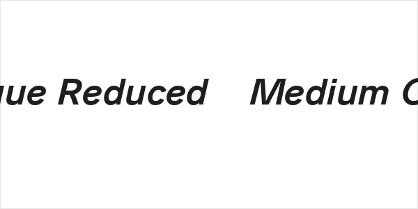 Analogue Reduced 66 Medium Oblique Logo