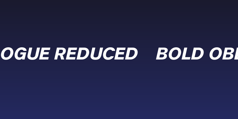 Analogue Reduced 76 Bold Oblique Social Header