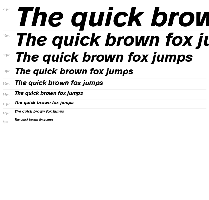 Analogue Reduced 76 Bold Oblique Waterfall