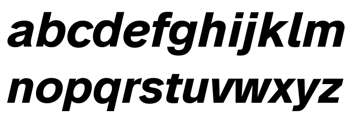 Analogue Reduced 76 Bold Oblique Font LOWERCASE