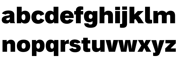 Analogue Reduced 85 Black Font LOWERCASE
