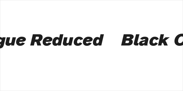 Analogue Reduced 86 Black Oblique Logo