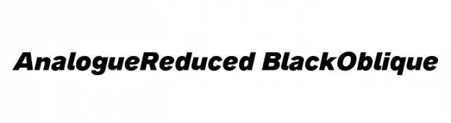 AnalogueReduced-BlackOblique  नि: शुल्क फ़ॉन्ट्स डाउनलोड