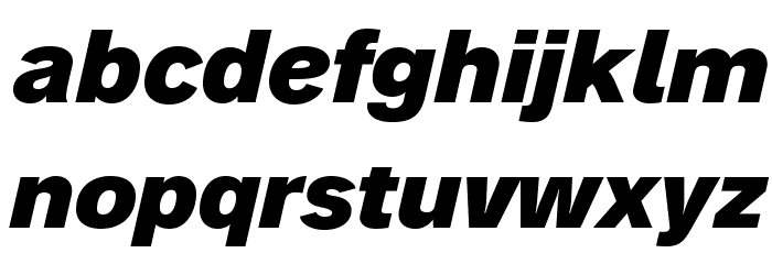 AnalogueReduced-BlackOblique Font LOWERCASE