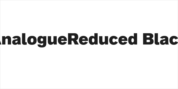 AnalogueReduced-Black Logo